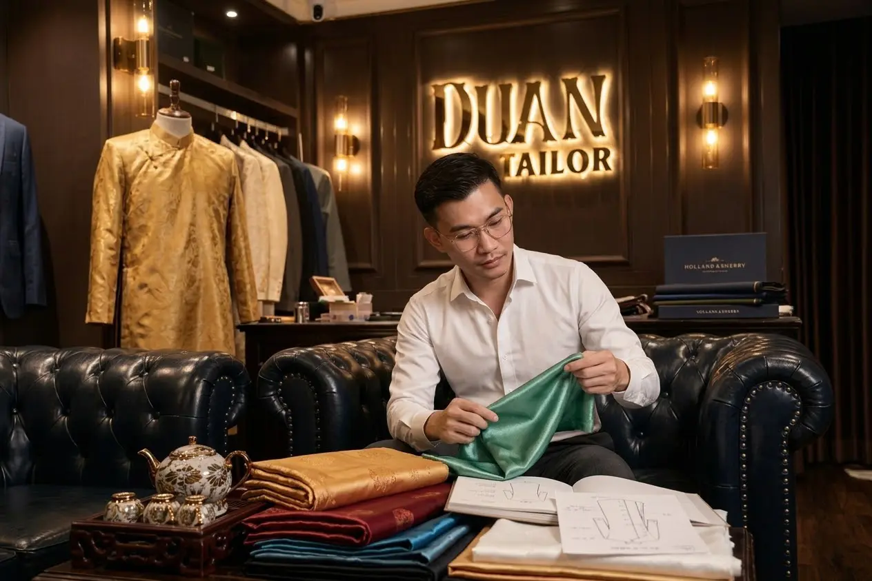 Áo Dài truyền thống Duan Tailor
